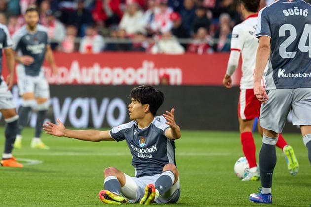 ESP LaLiga EA Sports Girona FC v Real Sociedad Takefusa Kubo of Real Sociedad during LaLiga EA Sports, between Girona FC v Real Sociedad played at Montilivi Stadium, Girona on May 14th, 2026 in Spain Girona ESTADIO MONTILIVI CATALUNYA Spain Football Copyright: xEddyxKelelex xAgenciaxLOFx