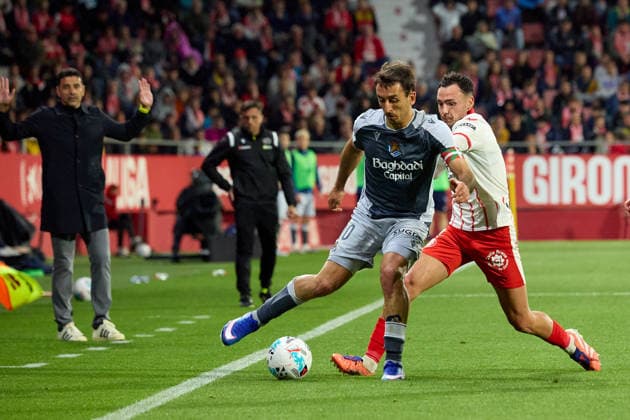 ESP LaLiga EA Sports Girona FC v Real Sociedad Mikel Oyarzabal of Real Sociedad in action during LaLiga EA Sports, between Girona FC v Real Sociedad played at Montilivi Stadium, Girona on May 14th, 2026 in Spain Girona ESTADIO MONTILIVI CATALUNYA Spain Football Copyright: xEddyxKelelex xAgenciaxLOFx