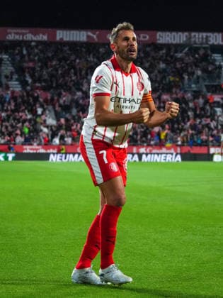 ESP: Girona FC v Real Sociedad. La Liga match 2025-2026, Matchday 36. Cristhian Stuani of Girona FC celebrates the 1-1 during the La Liga match 2025-2026, match day 36 between Girona FC and Real Sociedad played at Montilivi Stadium on May 14, 2026 in Girona, Spain. kpng Copyright: xSergioxRuizx xPRESSINPHOTOx PS_260514_GIR_RSO_2526_045
