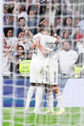 Real Madrid CF vs Real Oviedo, on the 36th matchday of the 2025 26 Spanish First Division May 14, 2026, Madrid, Spain Gonzalo celebrates his goal during the Spanish championship LaLiga football match between Real Madrid CF and Real Oviedo on 14 May 2026 at Estadio Santiago Bernabeu in Madrid, Spain Madrid, Spain Madrid Madrid Madrid Spain Copyright: xAlejandroxMatiasx