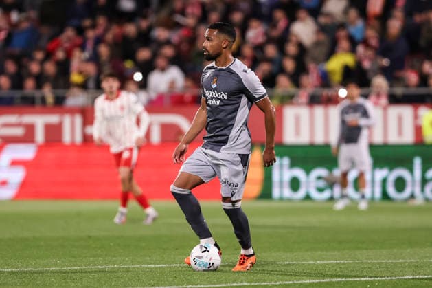 May 14, 2026, Girona, Girona, SPAIN: Yangel Herrera of Real Sociedad in action during the Spanish league, LaLiga EA Sports, football match played between Girona FC and Real Sociedad at Montilivi stadium on May 14, 2026 in Girona, Spain. Girona FC V Real Sociedad - LaLiga EA Sports  - ZUMAa181 20260514_zaa_a181_144 Copyright: xJavierxBorregox