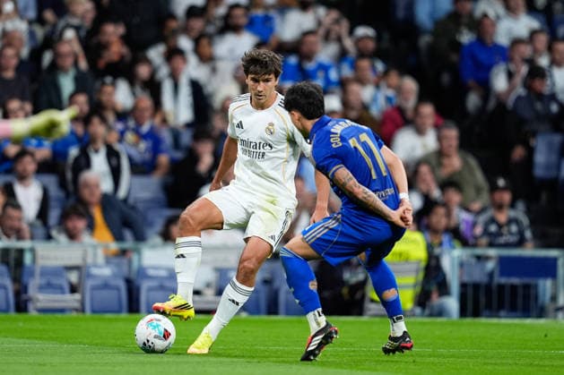 May 14, 2026, Madrid, Madrid, Spain: Gonzalo Garcia of Real Madrid CF in action during the Spanish League, LaLiga EA Sports, football match played between Real Madrid and Real Oviedo at Bernabeu stadium on May 14, 2026, in Madrid, Spain. Madrid Spain - ZUMAa181 20260514_zaa_a181_181 Copyright: xDennisxAgyemanx