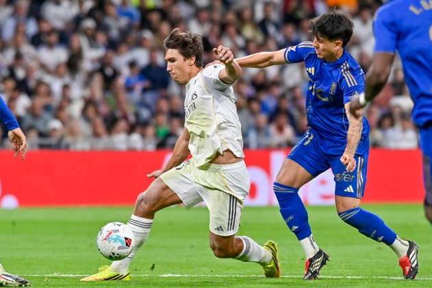 May 14, 2026, Madrid, Madrid, Spain: GONZALO GARCIA of Real Madrid CF in action during the match corresponding to the thirty-six round of the 2025 26 First Division National League Championship between REAL MADRID C.F. Vs REAL OVIEDO, played at the Bernabeu Stadium on May 14, 2026, in Madrid, Spain. Madrid Spain - ZUMAc312 20260514_zsp_c312_081 Copyright: xOscarxManuelxSanchezx
