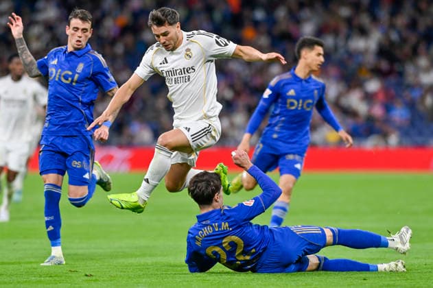 May 14, 2026, Madrid, Madrid, Spain: BRAHIM DIAZ of Real Madrid CF in action during the match corresponding to the thirty-six round of the 2025 26 First Division National League Championship between REAL MADRID C.F. Vs REAL OVIEDO, played at the Bernabeu Stadium on May 14, 2026, in Madrid, Spain. REAL MADRID C.F. Vs REAL OVIEDO - First Division National League Championship 2025 26 (05.14.26)  - ZUMAc312 20260514_zsp_c312_072 Copyright: xOscarxManuelxSanchezx