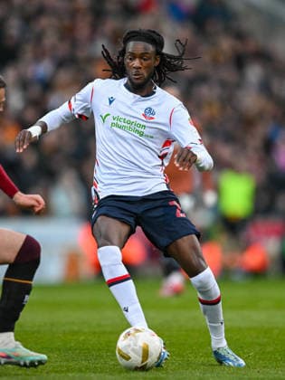 Bradford City v Bolton Wanderers Sky Bet League 1 Ibrahim Cissoko of Bolton Wanderers the Sky Bet League 1 Play-Off Semi-Final Second Leg match at the University of Bradford Stadium, Bradford 14 05 2026 UK Newspapers OUT Copyright: xKarlxVallantinex FIL-23430-0042