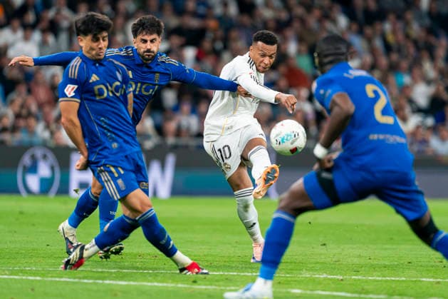 REAL MADRID CF v REAL OVIEDO. LA LIGA 2025 2026. ROUND 36. Real Madrid CFÂ s Kylian Mbappe during La Liga match. May 14, 2026 (2026051499)