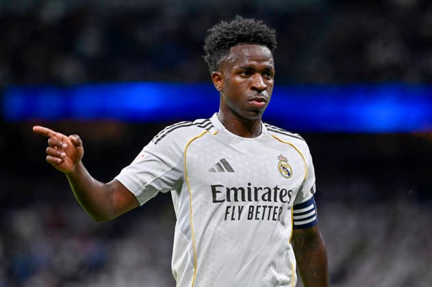 May 14, 2026, Madrid, Madrid, Spain: VINICIUS JUNIOR of Real Madrid CF during the match corresponding to the thirty-six round of the 2025 26 First Division National League Championship between REAL MADRID C.F. Vs REAL OVIEDO, played at the Bernabeu Stadium on May 14, 2026, in Madrid, Spain. Madrid Spain - ZUMAc312 20260514_zsp_c312_077 Copyright: xOscarxManuelxSanchezx