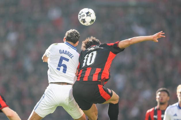 FC Copenhagen v FC Midtjylland, Oddset Cup final 2026, Copenhagen, Denmark Copenhagen, Denmark. 14th, May 2026. Gabriel Pereira (5) of FC Copenhagen and Cho Gue-sung (10) of FC Midtjylland seen during the 2026 Oddset Cup final between FC Copenhagen and FC Midtjylland at Parken in Copenhagen. Denmark, Copenhagen  Copyright: xGonzalesxPhoto RunexMathiesenx