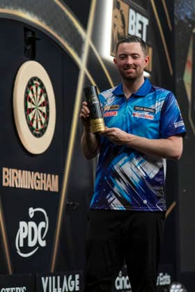 2026 BetMGM Premier League Darts, Night 15, Birmingham Luke Humphries wins night 15 during the 2026 BetMGM Premier League Darts, Night 15 at the Utilita Arena, Birmingham, England on 14 May 2026 Credit: Alex Young Every Second Media Editorial use only. All images are copyright Every Second Media Limited. No images may be reproduced without prior permission. Copyright: xIMAGO EveryxSecondxMediax ESM-1992-0046 AlexxYoungx xEveryxSecondxMediax