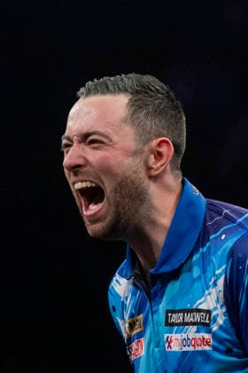 2026 BetMGM Premier League Darts, Night 15, Birmingham Luke Humphries celebrates winning against Gerwyn Price during the 2026 BetMGM Premier League Darts, Night 15 at the Utilita Arena, Birmingham, England on 14 May 2026 Credit: Alex Young Every Second Media Editorial use only. All images are copyright Every Second Media Limited. No images may be reproduced without prior permission. Copyright: xIMAGO EveryxSecondxMediax ESM-1992-0052 AlexxYoungx xEveryxSecondxMediax