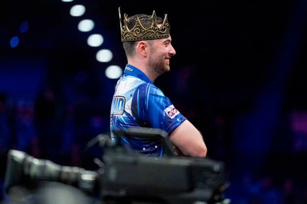 2026 BetMGM Premier League Darts, Night 15, Birmingham Luke Humphries celebrates winning against Gerwyn Price during the 2026 BetMGM Premier League Darts, Night 15 at the Utilita Arena, Birmingham, England on 14 May 2026 Credit: Alex Young Every Second Media Editorial use only. All images are copyright Every Second Media Limited. No images may be reproduced without prior permission. Copyright: xIMAGO EveryxSecondxMediax ESM-1992-0053 AlexxYoungx xEveryxSecondxMediax