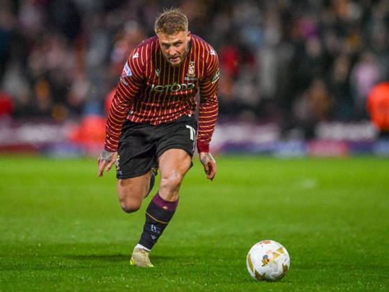 Bradford City v Bolton Wanderers Sky Bet League 1 Stephen Humphrys of Bradford City the Sky Bet League 1 Play-Off Semi-Final Second Leg match at the University of Bradford Stadium, Bradford 14 05 2026 UK Newspapers OUT Copyright: xKarlxVallantinex FIL-23430-0057