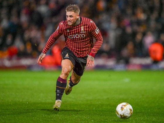 Bradford City v Bolton Wanderers Sky Bet League 1 Stephen Humphrys of Bradford City the Sky Bet League 1 Play-Off Semi-Final Second Leg match at the University of Bradford Stadium, Bradford 14 05 2026 UK Newspapers OUT Copyright: xKarlxVallantinex FIL-23430-0058