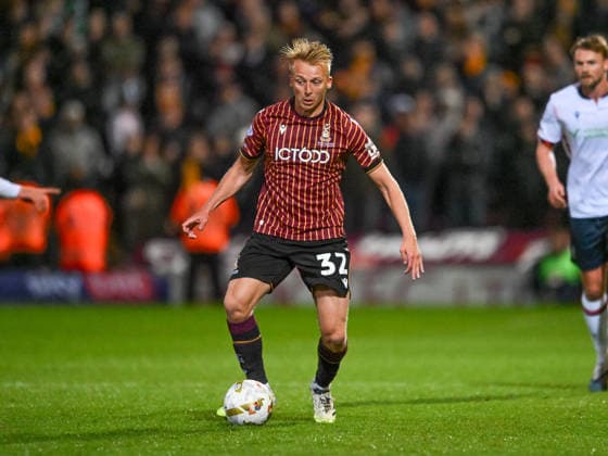 Bradford City v Bolton Wanderers Sky Bet League 1 George Lapslie of Bradford City the Sky Bet League 1 Play-Off Semi-Final Second Leg match at the University of Bradford Stadium, Bradford 14 05 2026 UK Newspapers OUT Copyright: xKarlxVallantinex FIL-23430-0059