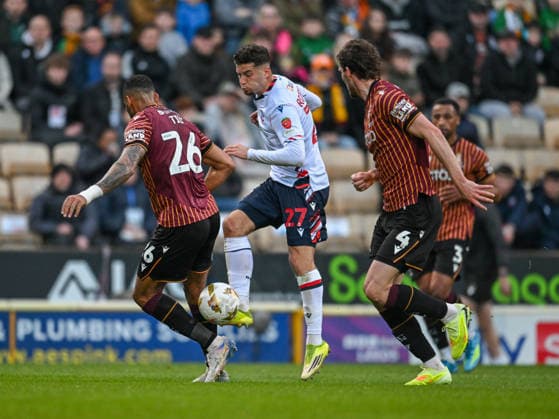 Bradford City v Bolton Wanderers Sky Bet League 1 Ruben Rodrigues of Bolton Wanderers the Sky Bet League 1 Play-Off Semi-Final Second Leg match at the University of Bradford Stadium, Bradford 14 05 2026 UK Newspapers OUT Copyright: xKarlxVallantinex FIL-23430-0096