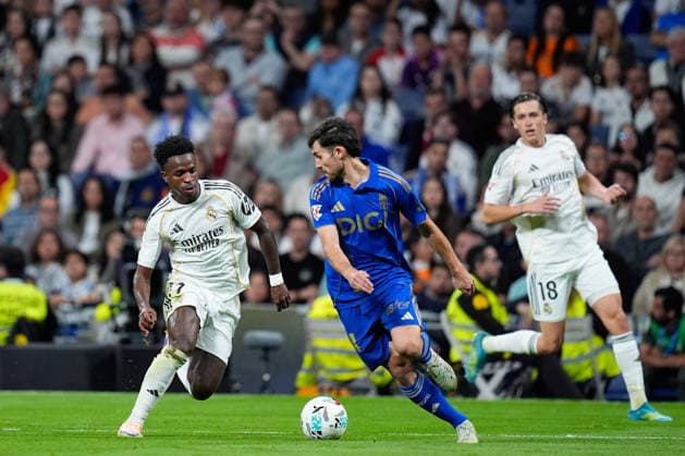 May 14, 2026, Madrid, Madrid, Spain: Vinicius Junior of Real Madrid CF in action during the Spanish League, LaLiga EA Sports, football match played between Real Madrid and Real Oviedo at Bernabeu stadium on May 14, 2026, in Madrid, Spain. Madrid Spain - ZUMAa181 20260514_zaa_a181_259 Copyright: xDennisxAgyemanx