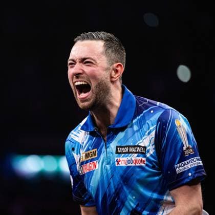 RECORD DATE NOT STATED 14th May 2026, Utilita Arena, Birmingham, Midlands, England; 2026 PDC Bet MGM Premier League Darts Night Fourteen; Luke Humphries celebrates winning the final against Gerwyn Price GodfreyxPitt