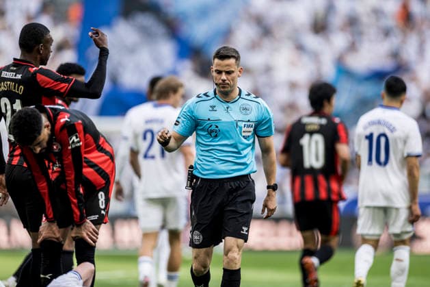 FC Copenhagen v FC Midtjylland, Oddset Cup final 2026, Copenhagen, Denmark Copenhagen, Denmark. 14th, May 2026. Referee Lasse Graagaard seen during the 2026 Oddset Cup final between FC Copenhagen and FC Midtjylland at Parken in Copenhagen. Denmark, Copenhagen  Copyright: xGonzalesxPhoto LassexLagonix