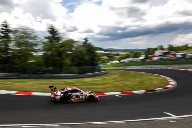 54. ADAC RAVENOL 24h Nürburgring 2026 5 Porsche 911 GT3 R (992) Evo26, BLACK FALCON Team EAE: Mustafa Mehmet Kaya, Thomas Kiefer, Gabriele Piana, Mike Stursberg - picture by Gruppe C Photography Nürburg Nürburgring Rheinland-Pfalz Germany Copyright: xGruppexCxPhotographyx