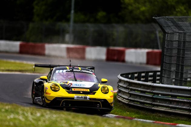 54. ADAC RAVENOL 24h Nürburgring 2026 55 Porsche 911 GT3 R (992) Evo26, Dinamic GT: Michele Beretta, Alessandro Ghiretti, Joel Sturm, Loek Hartog - picture by Gruppe C Photography Nürburg Nürburgring Rheinland-Pfalz Germany Copyright: xGruppexCxPhotographyx