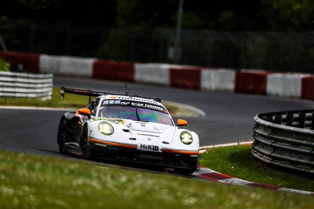 54. ADAC RAVENOL 24h Nürburgring 2026 30 Porsche 911 GT3 R (992) Evo26, Hankook Competition: Jongkyum Kim, Roelof Bruins, Steven Cho, Marco Seefried - picture by Gruppe C Photography Nürburg Nürburgring Rheinland-Pfalz Germany Copyright: xGruppexCxPhotographyx