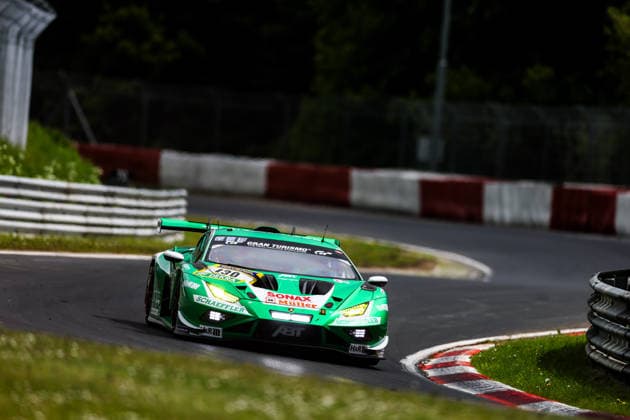 54. ADAC RAVENOL 24h Nürburgring 2026 130 Lamborghini Huracan GT3 EVO2, Red Bull Team ABT: Marco Mapelli, Nicky Catsburg, Nicholas Yelloly - picture by Gruppe C Photography Nürburg Nürburgring Rheinland-Pfalz Germany Copyright: xGruppexCxPhotographyx