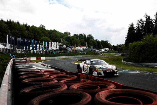 54. ADAC RAVENOL 24h Nürburgring 2026 19 Audi R8 LMS GT3 evo II, Max Kruse Racing: Jan Jaap van Roon, Tom Coronel, Christian Kohlhaas, Duncan Huismann - picture by Gruppe C Photography Nürburg Nürburgring Rheinland-Pfalz Germany Copyright: xGruppexCxPhotographyx