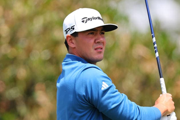 NEWTON SQUARE, PA - MAY 14: Michael Thorbjornsen of the United States tees off at the first tee during round 1 of the 2026 PGA, Golf Herren Championship on May 14, 2026 at Aronimink Golf Club in Newtown Square, Pennsylvania. (Photo by Rich Graessle Icon Sportswire) GOLF: MAY 14 PGA PGA Championship EDITORIAL USE ONLY Icon260514254911