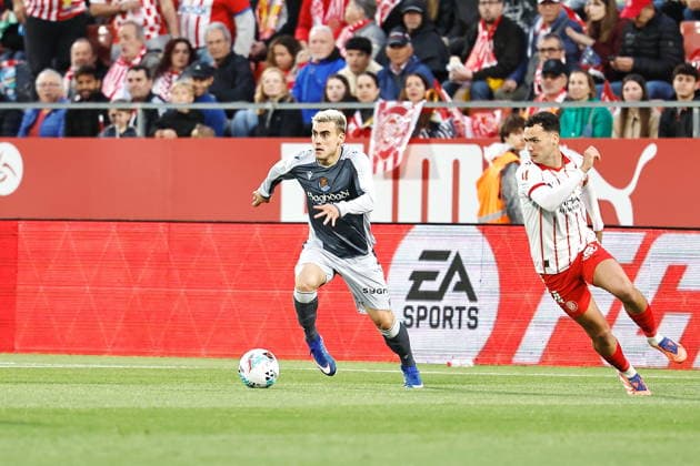 Ander Barrenetxea (Sociedad), MAY 14, 2026 - Football Soccer : Spanish LaLiga EA Sports match between Girona FC - Real Sociedad at the Estadi Municipal de Montilivi in Girona, Spain. Noxthirdxpartyxsales  aflo_330431681