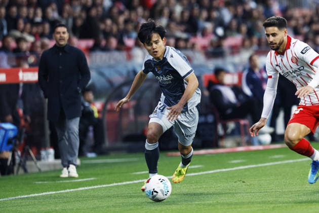 Takefusa Kubo (Sociedad), MAY 14, 2026 - Football Soccer : Spanish La Liga EA Sports match between Girona FC 1-1 Real Sociedad at the Munincipal Montilivi in Girona, Spain. Noxthirdxpartyxsales  aflo_330413179