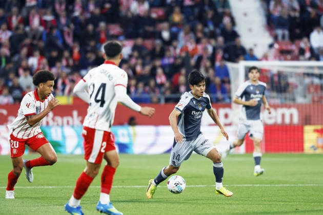 Takefusa Kubo (Sociedad), MAY 14, 2026 - Football Soccer : Spanish La Liga EA Sports match between Girona FC 1-1 Real Sociedad at the Munincipal Montilivi in Girona, Spain. Noxthirdxpartyxsales  aflo_330413199