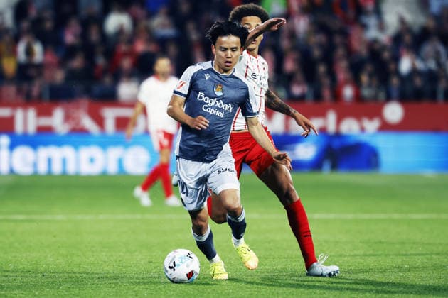 Takefusa Kubo (Sociedad), MAY 14, 2026 - Football Soccer : Spanish La Liga EA Sports match between Girona FC 1-1 Real Sociedad at the Munincipal Montilivi in Girona, Spain. Noxthirdxpartyxsales  aflo_330413311