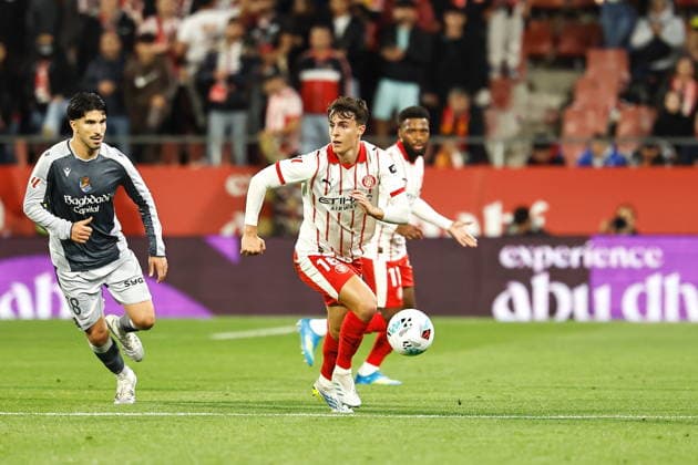 Alejandro Frances (Girona), MAY 14, 2026 - Football Soccer : Spanish LaLiga EA Sports match between Girona FC - Real Sociedad at the Estadi Municipal de Montilivi in Girona, Spain. Noxthirdxpartyxsales  aflo_330431971