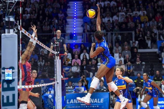 IPA84703343 - Biella, Italy May 14, 2026, Biella Forum BPER Test Match of the women s national volleyball team between Italy and France at Biella Forum Dalila Marchesini (6)ITA in action during Test Match of the women s national volleyball team between Italy and France at Biella Forum  Copyright: xTonelloxAbozzi IPAxSportx xx 84703343