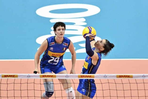 IPA84703358 - Biella, Italy May 14, 2026, Biella Forum BPER Test Match of the women s national volleyball team between Italy and France at Biella Forum Ilaria Spirito (5)ITA in action during Test Match of the women s national volleyball team between Italy and France at Biella Forum  Copyright: xTonelloxAbozzi IPAxSportx xx 84703358