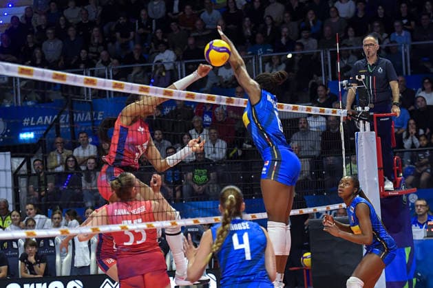 IPA84703376 - Biella, Italy May 14, 2026, Biella Forum BPER Test Match of the women s national volleyball team between Italy and France at Biella Forum in action during Test Match of the women s national volleyball team between Italy and France at Biella Forum  Copyright: xTonelloxAbozzi IPAxSportx xx 84703376