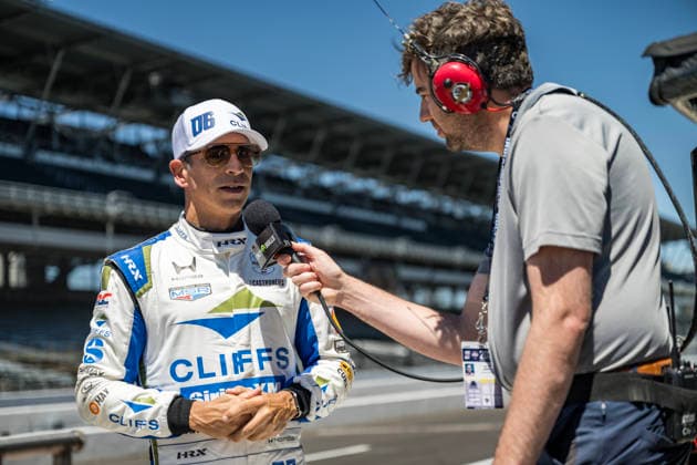 May 14, 2026, Speedway, In, USA: NTT IndyCar, Indy Car, IRL, USA SERIES driver, HELIO CASTRONEVES (06) (BRA) of Sao Paulo, Brazil, takes questions from the media before the Indianapolis 500 at Indianapolis Motor Speedway in SPEEDWAY, IN, USA. NTT INDYCAR SERIES: May 14, 2026: Indianapolis 500: Helio Castroneves  - ZUMAa161 20260514_aaa_a161_023 Copyright: xWalterxG.xArcexSr.x