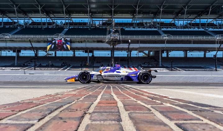 May 14, 2026, Speedway, In, USA: NTT IndyCar, Indy Car, IRL, USA SERIES driver, RYAN HUNTER-REAY (31) of Fort Lauderdale, FL, crosses the yard of bricks during a practice session for the Indianapolis 500 race at the Indianapolis Motor Speedway in SPEEDWAY IN. NTT INDYCAR SERIES: May 14, 2026: Indianapolis 500: Ryan Hunter-Reay  - ZUMAa161 20260514_aaa_a161_032 Copyright: xWalterxG.xArcexSr.x