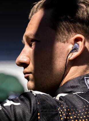 May 14, 2026, Speedway, In, USA: NTT IndyCar, Indy Car, IRL, USA SERIES driver, DENNIS HAUGER (R) (19) (NOR) of Aurskog, Norway, prepares to practice for the Indianapolis 500 at Indianapolis Motor Speedway in SPEEDWAY IN. Speedway USA - ZUMAa161 20260514_aaa_a161_029 Copyright: xWalterxG.xArcexSr.x