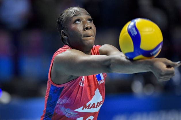 VOLLEY - Amichevole - BPER Test Match - Italy Women vs France Women Photo by IPA ABACAPRESS.COM84703391 - Biella, Italy 14 May 2026, Biella Forum BPER Test Match of the women s national volleyball team between Italy and France at Biella Forum Depie Lorielle (19)FRA in action during Test Match of the women s national volleyball team between Italy and France at Biella Forum Biella Italy  Copyright: xIPAxSport ABACAx