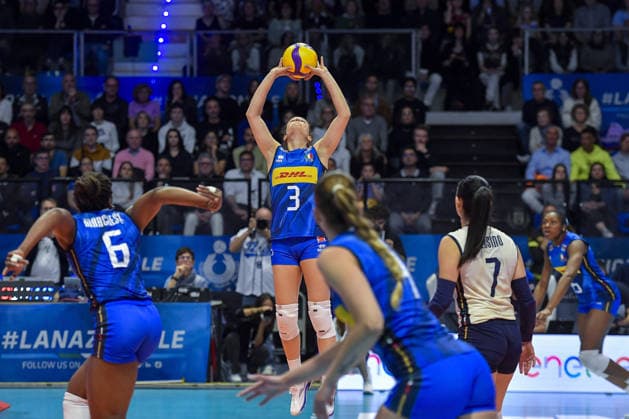VOLLEY - Amichevole - BPER Test Match - Italy Women vs France Women Photo by IPA ABACAPRESS.COM84703392 - Biella, Italy 14 May 2026, Biella Forum BPER Test Match of the women s national volleyball team between Italy and France at Biella Forum Carlotta Cambi (3)ITA in action during Test Match of the women s national volleyball team between Italy and France at Biella Forum Biella Italy  Copyright: xIPAxSport ABACAx