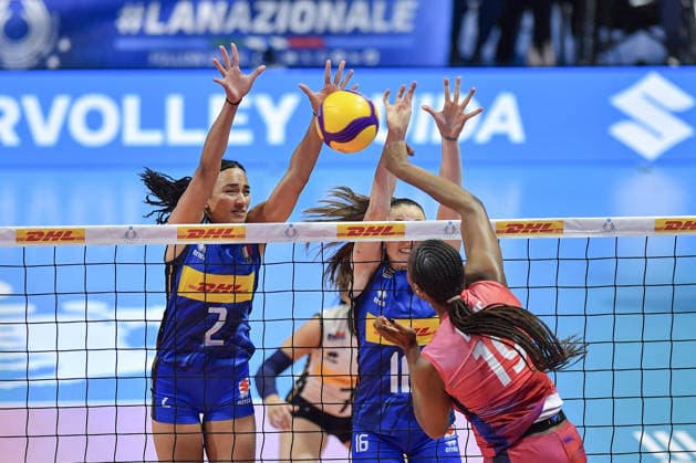 VOLLEY - Amichevole - BPER Test Match - Italy Women vs France Women Photo by IPA ABACAPRESS.COM84703400 - Biella, Italy 14 May 2026, Biella Forum BPER Test Match of the women s national volleyball team between Italy and France at Biella Forum Depie Lorielle (19)FRA in action during Test Match of the women s national volleyball team between Italy and France at Biella Forum Biella Italy  Copyright: xIPAxSport ABACAx