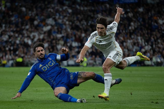 May 14, 2026, Madrid, Spain: Gonzalo Garcia (R, Real Madrid player, seen in action during the EA SPORTS La Liga 2025-2026 match between Real Madrid and Real Oviedo, played at the Santiago BernabÃ u Stadium. Final score: Real Madrid 2 - Real Oviedo 0 Madrid Spain - ZUMAs197 20260514_aaa_s197_439 Copyright: xDavidxCanalesx