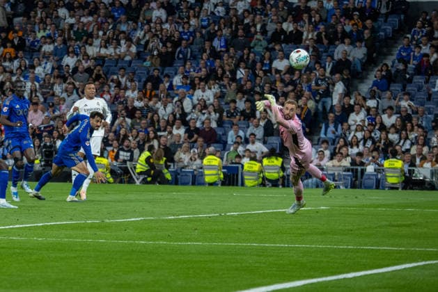 May 14, 2026, Madrid, Spain: Kylian MbappÃ of Real Madrid seen in action during the EA SPORTS La Liga 2025-2026 match between Real Madrid and Real Oviedo, played at the Santiago BernabÃ u Stadium. Final score: Real Madrid 2 - Real Oviedo 0 Madrid Spain - ZUMAs197 20260514_aaa_s197_447 Copyright: xDavidxCanalesx