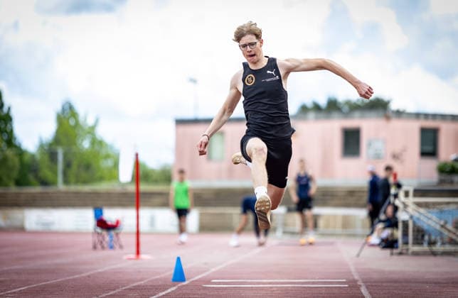 7 Wiesbadener Sprungmeeting WI JUMP Wiesbaden, 14 05 2026 Friedrich Godlewsky SSC Koblenz Karthause in triple jump 7 Wiesbadener Sprungmeeting WI JUMP on 14 05 2026 at the Helmut Schön Sportpark in Wiesbaden Hessen Copyright: xBEAUTIFULxSPORTS R.xSchmittx