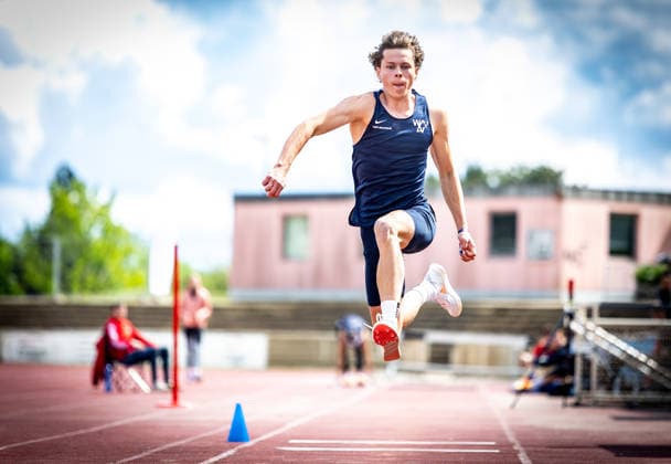 7 Wiesbadener Sprungmeeting WI JUMP Wiesbaden, 14 05 2026 Henning Judt Wiesbadener LV in triple jump 7 Wiesbadener Sprungmeeting WI JUMP on 14 05 2026 at Helmut Schön Sportpark in Wiesbaden Hessen Copyright: xBEAUTIFULxSPORTS R.xSchmittx