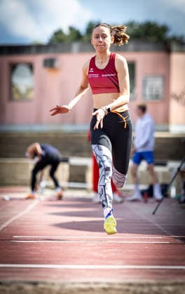 7 Wiesbadener Sprungmeeting WI JUMP Wiesbaden, 14 05 2026 Lea Henning LG Seligenstadt in triple jump 7 Wiesbadener Sprungmeeting WI JUMP on 14 05 2026 at Helmut Schön Sportpark in Wiesbaden Hessen Copyright: xBEAUTIFULxSPORTS R.xSchmittx