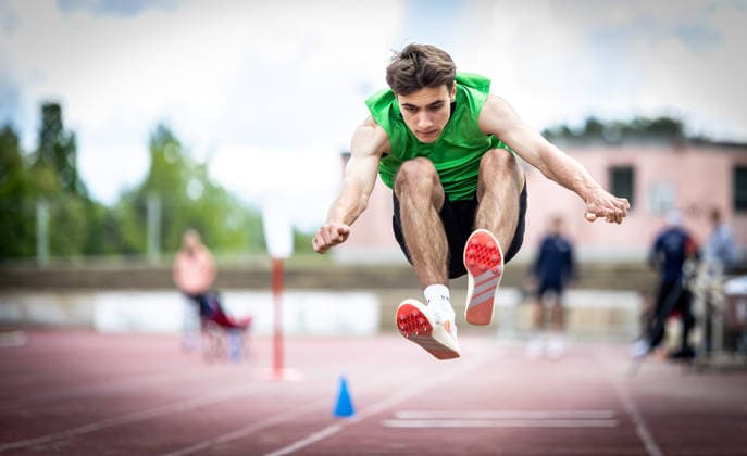 7 Wiesbadener Sprungmeeting WI JUMP Wiesbaden, 14 05 2026 Felix Remmele TV 1891 Bürstadt in triple jump 7 Wiesbadener Sprungmeeting WI JUMP on 14 05 2026 at the Helmut Schön Sportpark in Wiesbaden Hessen Copyright: xBEAUTIFULxSPORTS R.xSchmittx