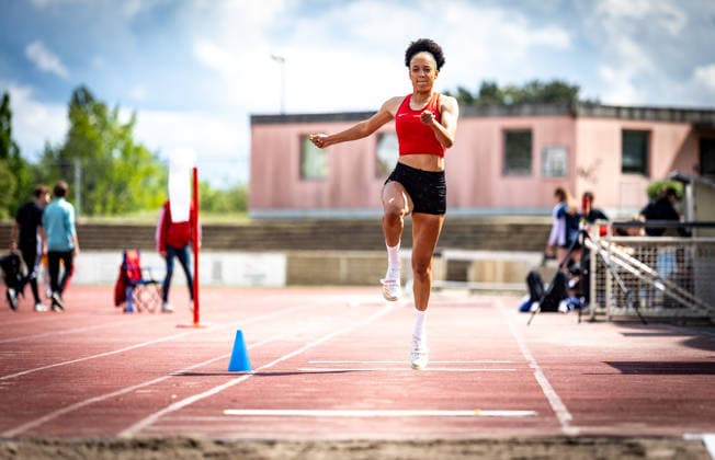 7 Wiesbadener Sprungmeeting WI JUMP Wiesbaden, 14 05 2026 Josephina Engel ASC Darmstadt in triple jump 7 Wiesbadener Sprungmeeting WI JUMP on 14 05 2026 at the Helmut Schön Sportpark in Wiesbaden Hessen Copyright: xBEAUTIFULxSPORTS R.xSchmittx