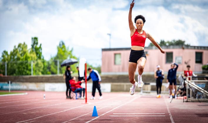 7 Wiesbadener Sprungmeeting WI JUMP Wiesbaden, 14 05 2026 Josephina Engel ASC Darmstadt in triple jump 7 Wiesbadener Sprungmeeting WI JUMP on 14 05 2026 at the Helmut Schön Sportpark in Wiesbaden Hessen Copyright: xBEAUTIFULxSPORTS R.xSchmittx